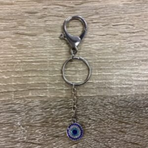 Keychains-Evil Eye Circle long