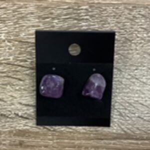 Earrings-Amethyst Studs