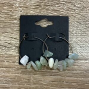Earrings-Medium Gem Hoops morganite